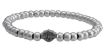 Picture of WOMANS SMALL BEADED SILVER  B&S BRACELET