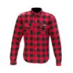 Picture of Men's Axe Checkered Long Sleeve Riding Shirt - Red 