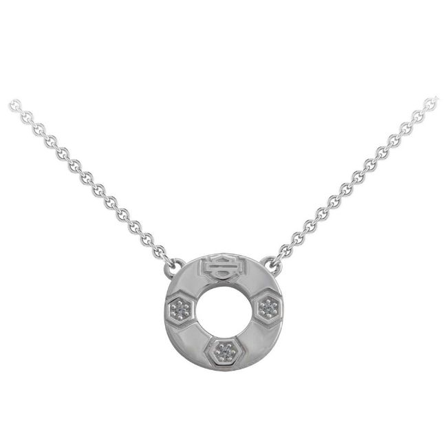 Picture of Women's Bar & Shield Cirque Circle Necklace