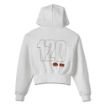 Picture of Women's 120th Anniversary Zip Front Hoodie - Bright White